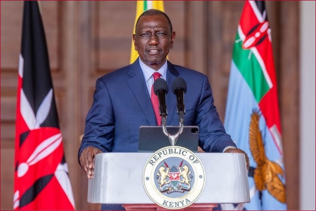 File photo of President William Ruto in a past state address.